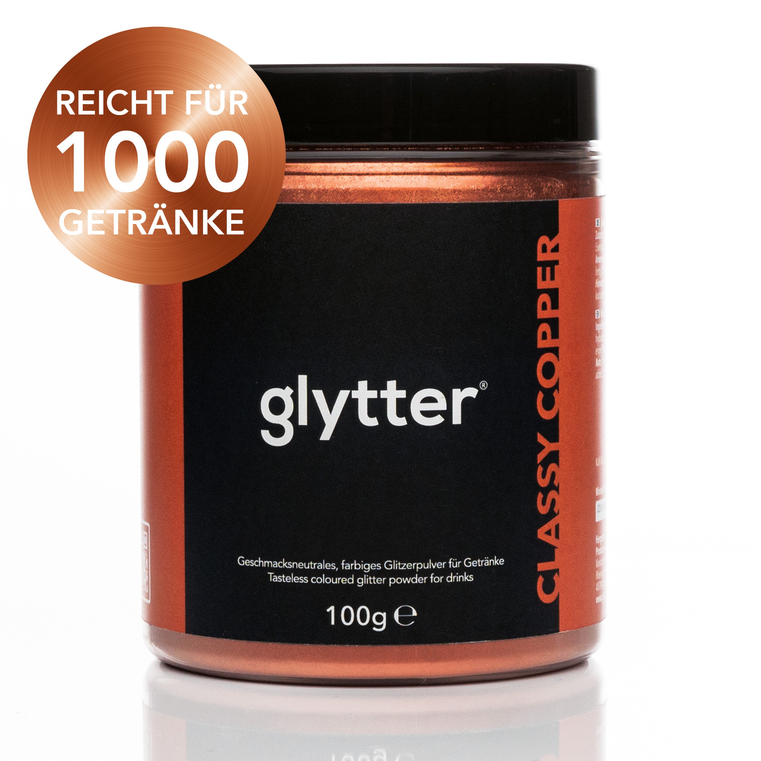 glytter® Glitzerpulver für Getränke & Flüssigkeiten